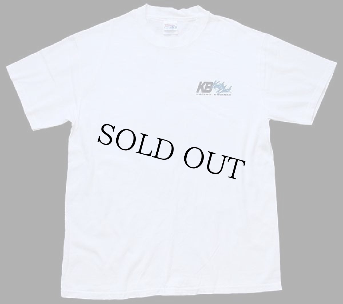 画像2: 90s Hanes KB Keith Black RACING ENGINES エンジン コットンTシャツ 白 L (2)