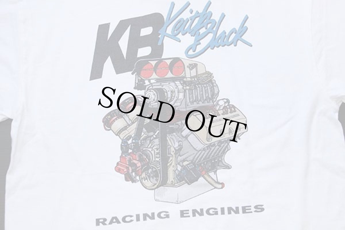 画像4: 90s Hanes KB Keith Black RACING ENGINES エンジン コットンTシャツ 白 L (4)