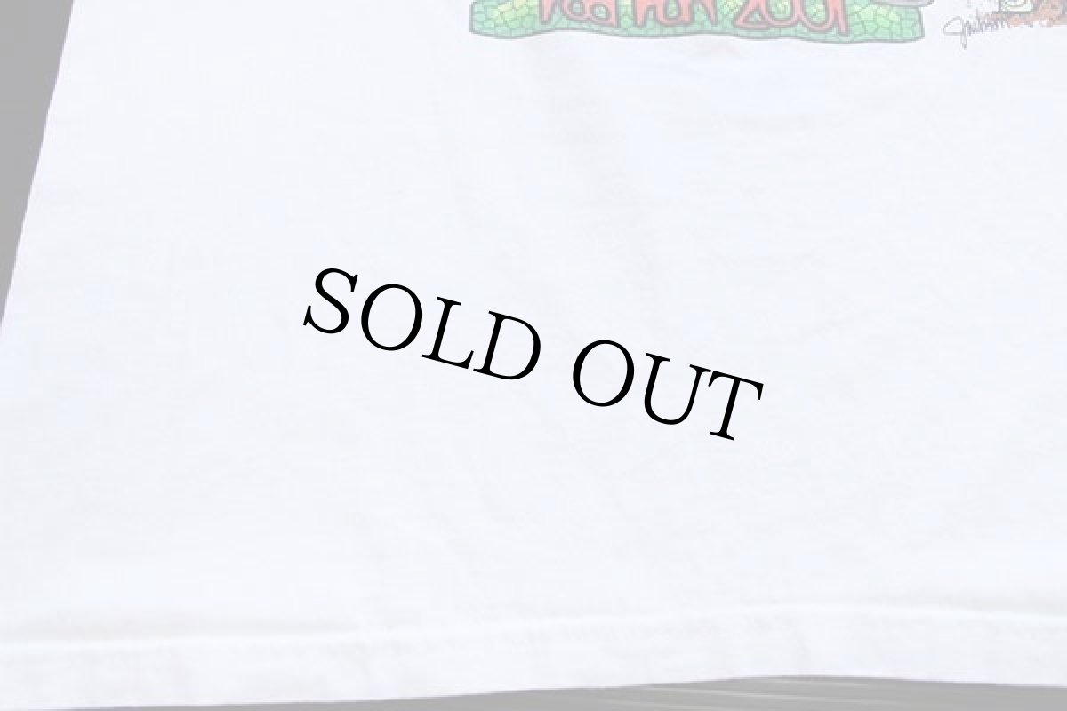 画像6: 00s Hanes 23rd Labor Day rod run 2001 Louisiana Style HOTROD 両面プリント コットンTシャツ 白 L (6)