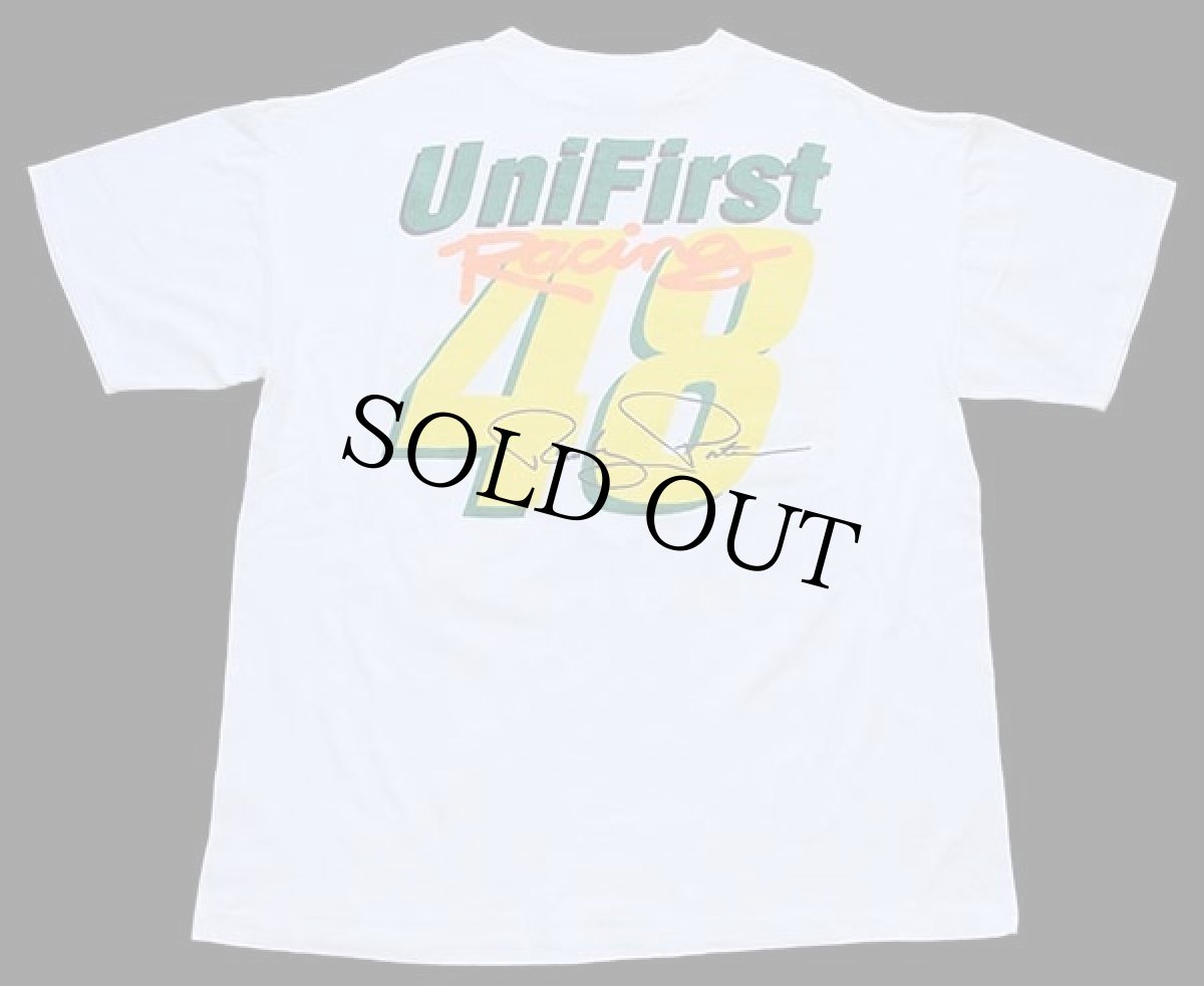 画像3: 90s USA製 NASCAR RANDY PORTER UniFirst Racing 両面プリント コットンTシャツ 白 XL (3)
