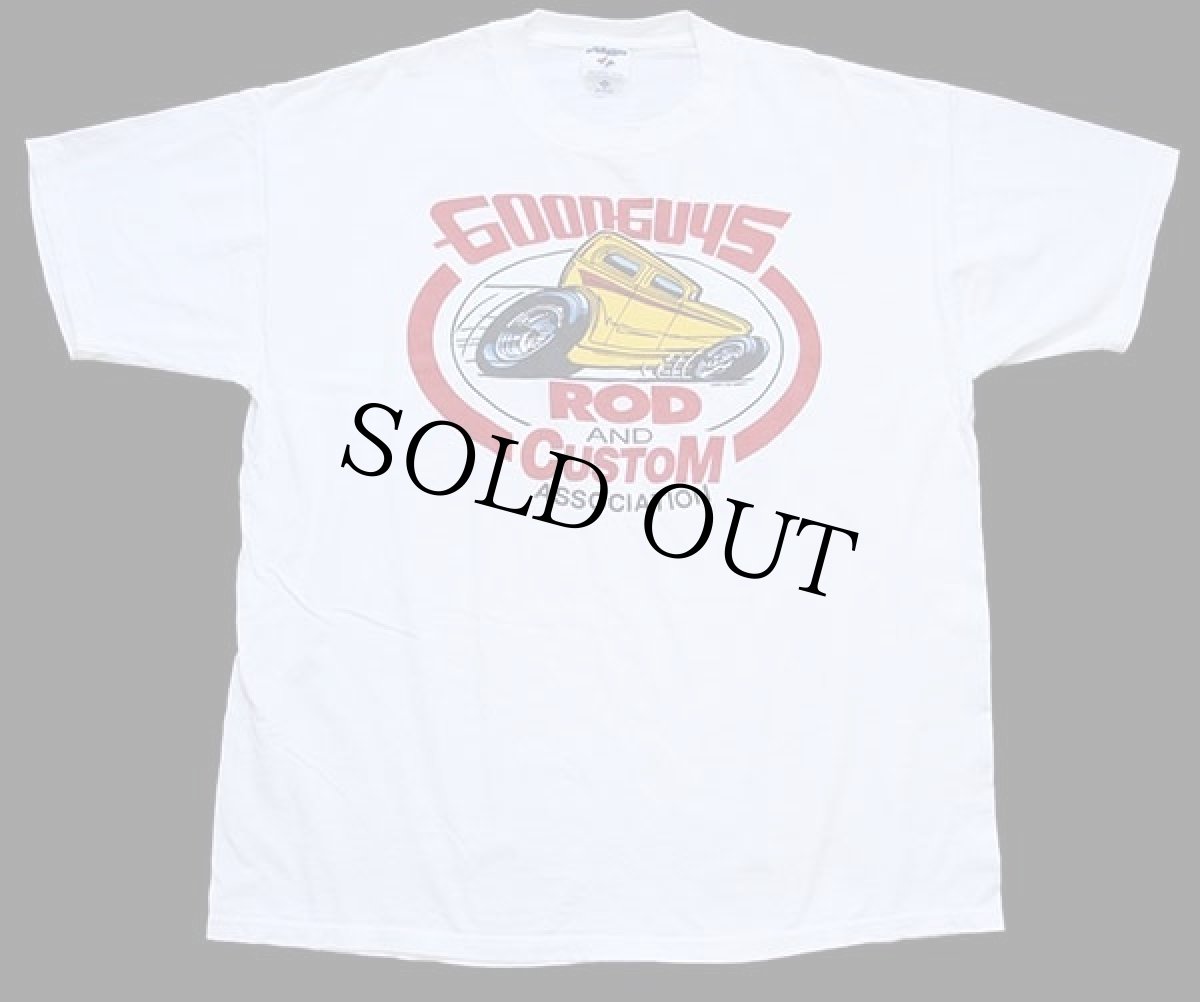 画像2: 00s USA製 GOODGUYS ROD AND CUSTOM ASSOCIATION HOTROD 両面プリント コットンTシャツ 白 XL (2)