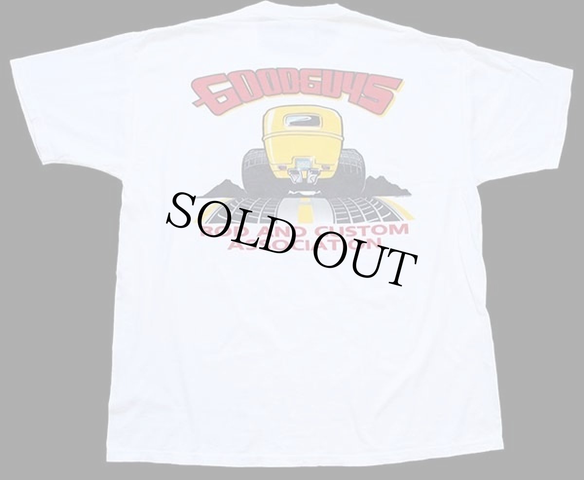 画像3: 00s USA製 GOODGUYS ROD AND CUSTOM ASSOCIATION HOTROD 両面プリント コットンTシャツ 白 XL (3)