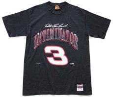 画像2: 90s USA製 NASCAR Dale Earnhardt INTIMIDATOR 3 ナンバリング コットンTシャツ 黒 L (2)