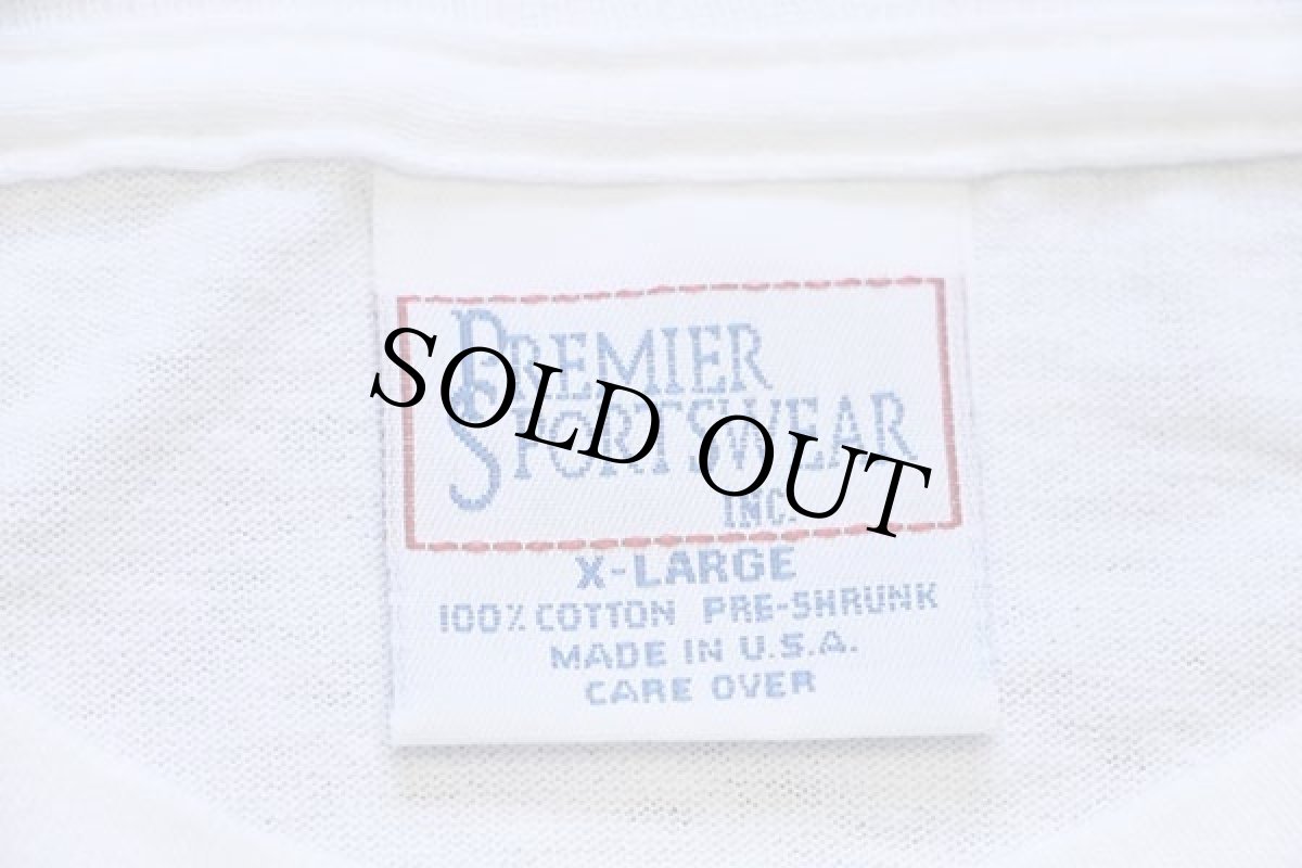 画像6: 90s USA製 NASCAR RANDY PORTER UniFirst Racing 両面プリント コットンTシャツ 白 XL (6)