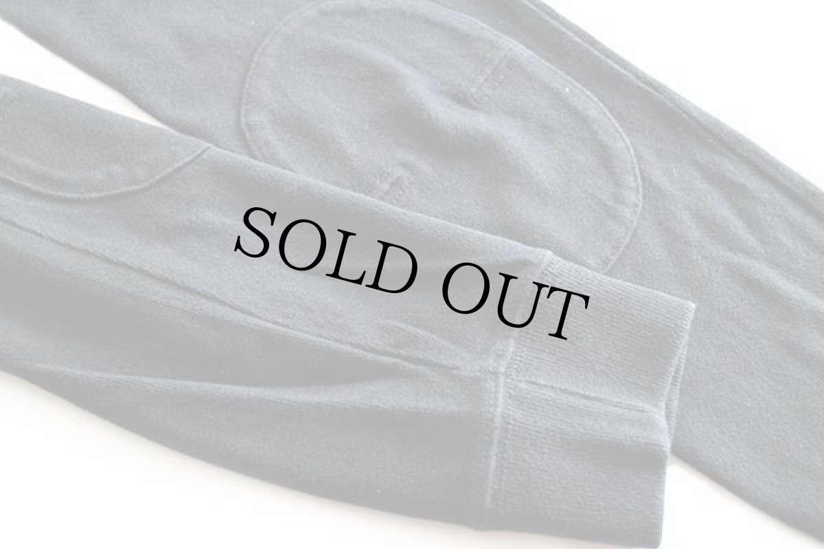 画像5: 00s ポロ ラルフローレン ワンポイント エルボーパッチ付き ハイネック ハーフジップ コットン スウェット 黒 S (5)