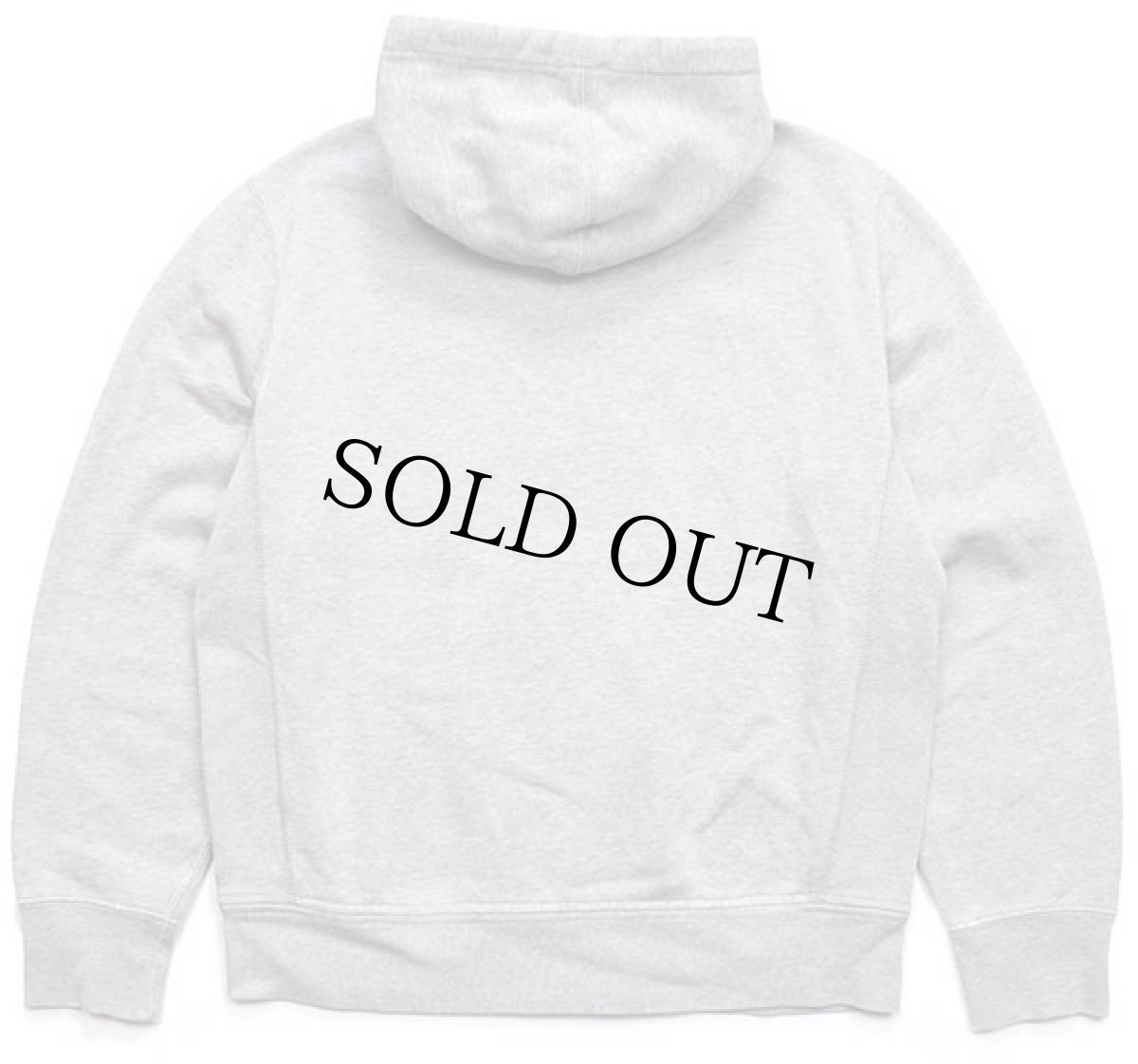 画像2: 00s ポロ ラルフローレン ワンポイント フード裏サーマル スウェット ジップパーカー 杢グレー M (2)