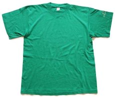 画像2: 80s イタリア製 Championチャンピオン スクリプト ロゴ コットンTシャツ 緑 L (2)