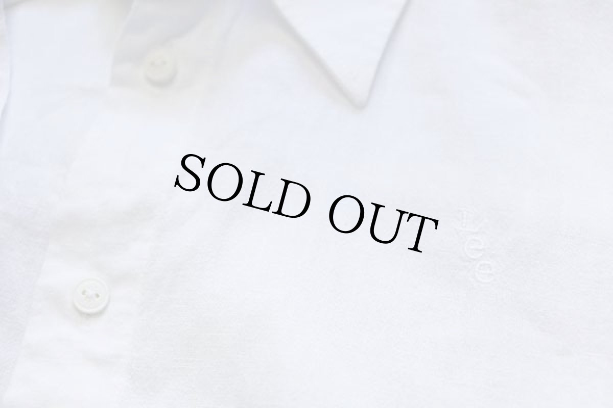 画像5: Leeリー ワンポイント ロゴ刺繍 半袖 リネンシャツ 白★ユーロ (5)