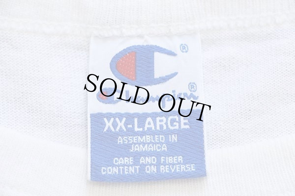 画像4: 90s Championチャンピオン 無地 目無し コットンTシャツ 生成り XXL★特大 (4)