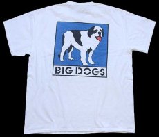 画像1: BIG DOGS ビッグロゴ コットンTシャツ 白 XL (1)