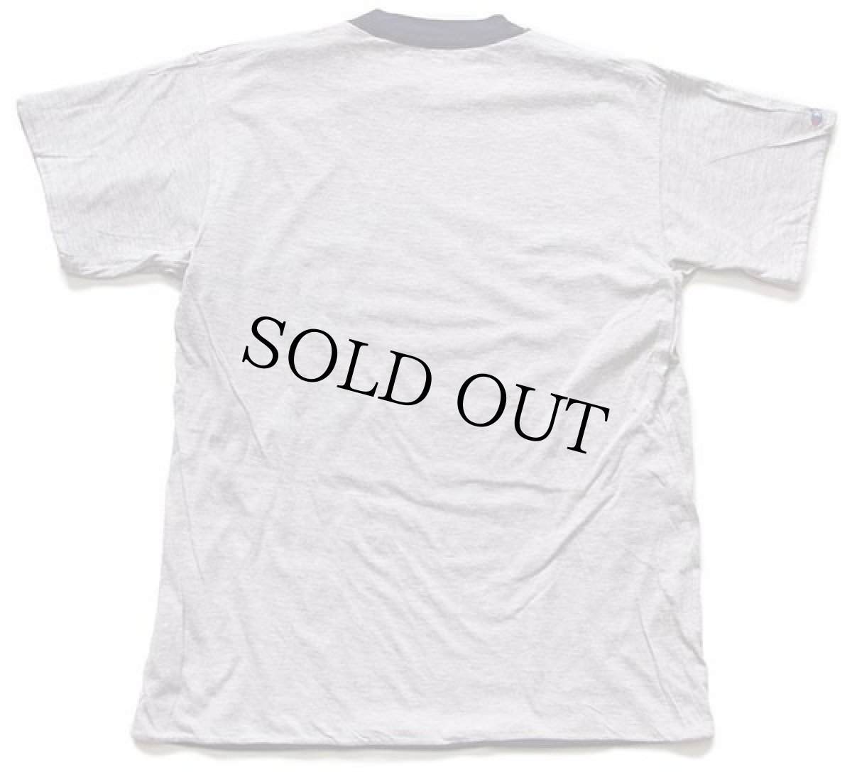 画像4: 80s Championチャンピオン スクリプト ビッグロゴ リバーシブルTシャツ 紺×杢グレー (4)