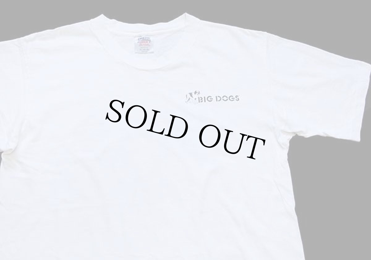 画像3: 90s USA製 BIG DOGS ビッグロゴ コットンTシャツ 白 XL (3)