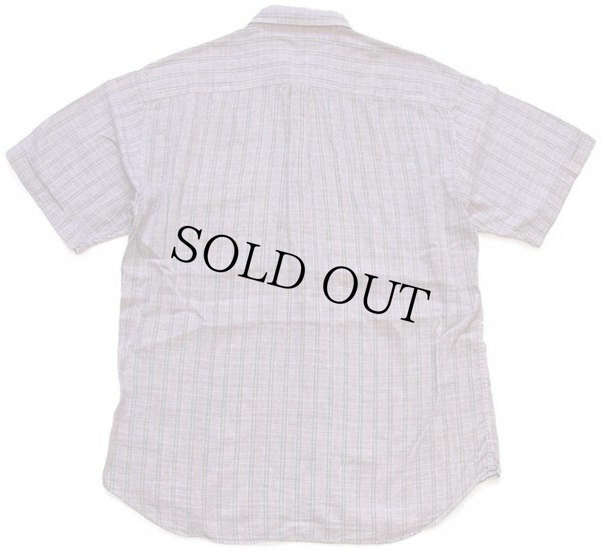 画像2: 80s イタリア製 RICHARDSON チェック 半袖 リネン×コットンシャツ 15.5 (2)