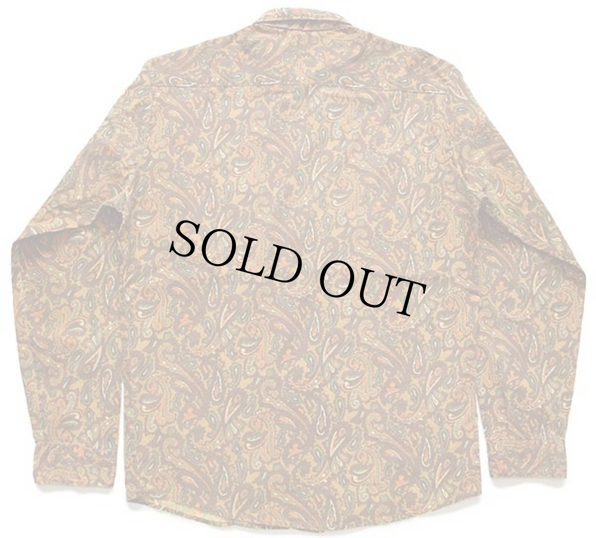 画像2: 70s Bellcraft ペイズリー 総柄 ボタンダウン シャツ カスタム M (2)