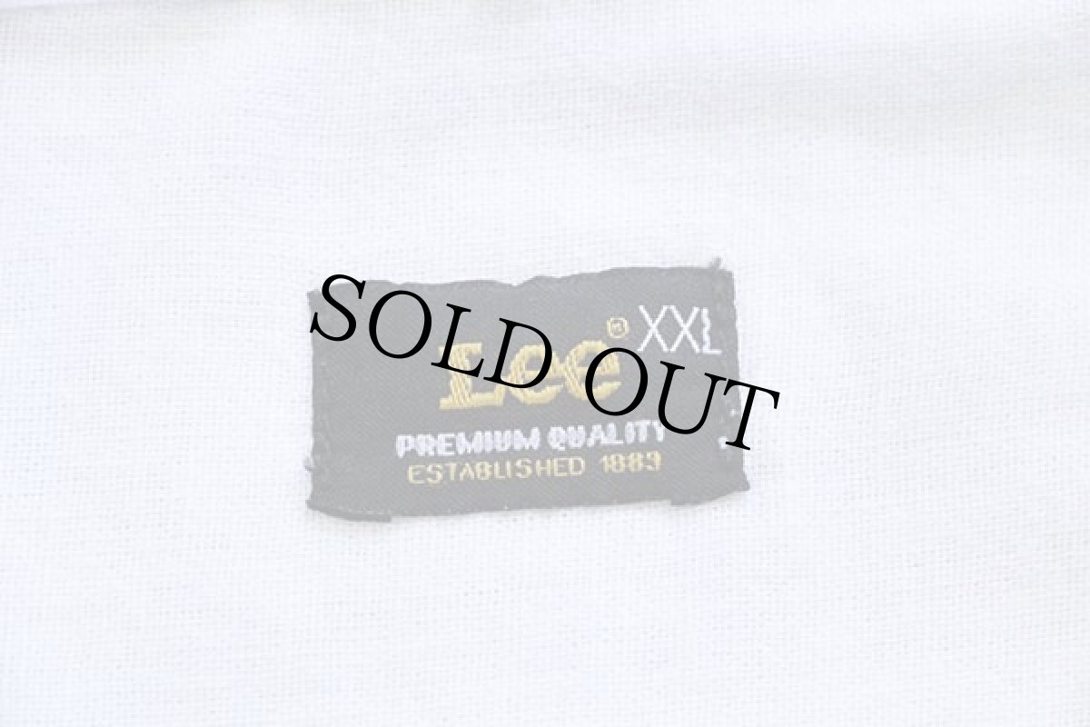 画像4: Leeリー ワンポイント ロゴ刺繍 半袖 リネンシャツ 白★ユーロ (4)