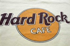 画像5: 90s USA製 Hard Rock CAFE ハードロック カフェ LAS VEGAS コットンTシャツ 薄黄 M (5)