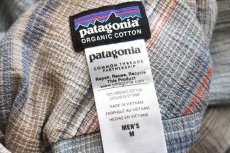 画像4: patagoniaパタゴニア Steersman Shirt ステアーズマン ラグ柄 オーガニックコットン ガーゼシャツ M (4)