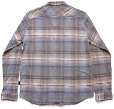 画像2: patagoniaパタゴニア Steersman Shirt ステアーズマン ラグ柄 オーガニックコットン ガーゼシャツ M (2)