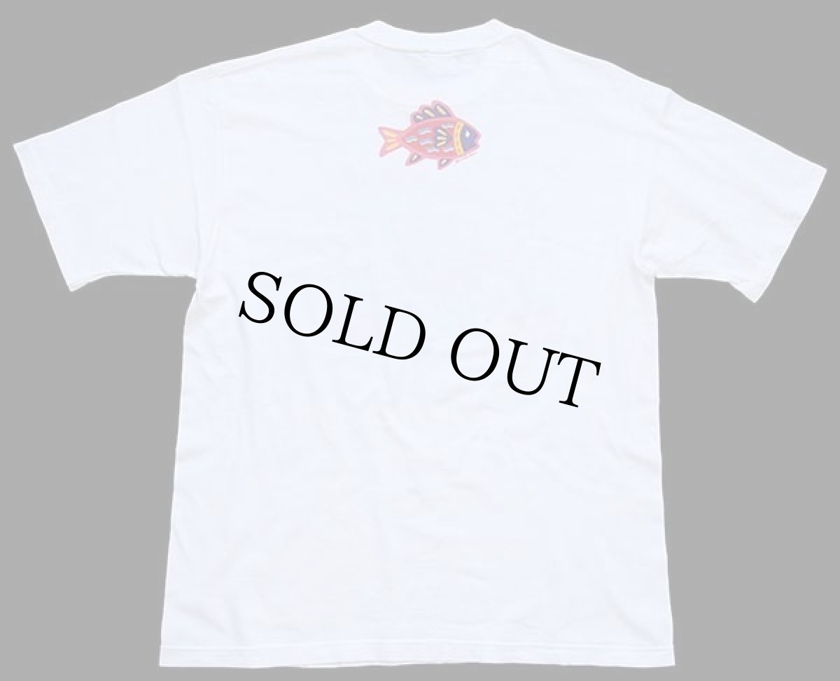 画像3: 90s USA製 crazy shirts LAGUNA BERACH UNDER THE SEA... 両面 染み込みプリント アート コットンTシャツ 白 M (3)