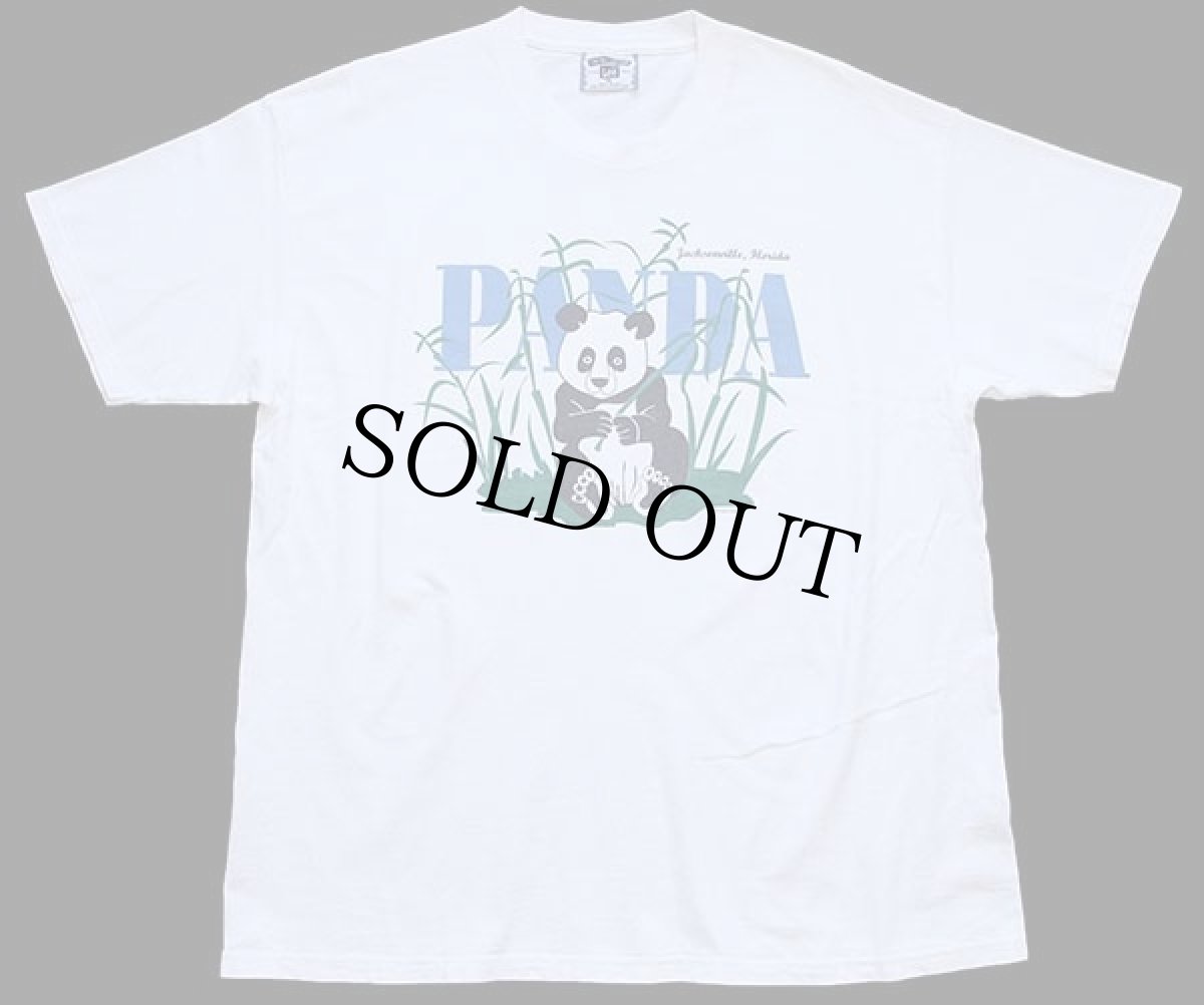 画像2: 90s USA製 Leeリー PANDA パンダ コットンTシャツ 白 XL (2)
