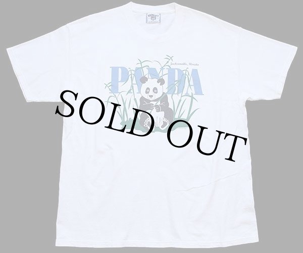 90s USA製 Leeリー PANDA パンダ コットンTシャツ 白 XL