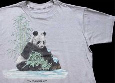 画像1: 80s The National Zoo パンダ Tシャツ グレー (1)