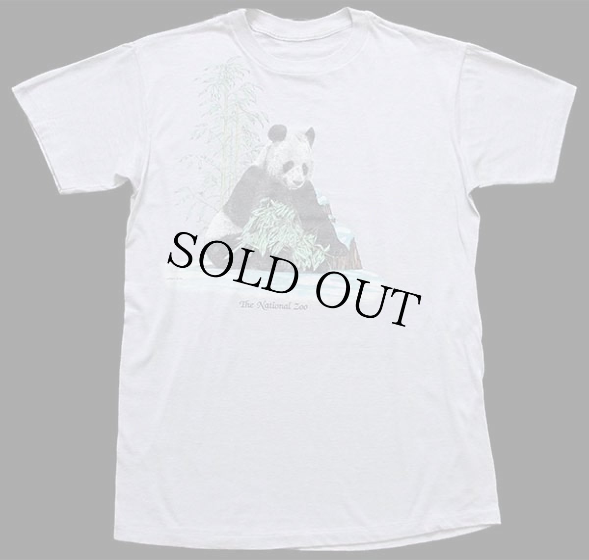 画像2: 80s The National Zoo パンダ Tシャツ グレー (2)