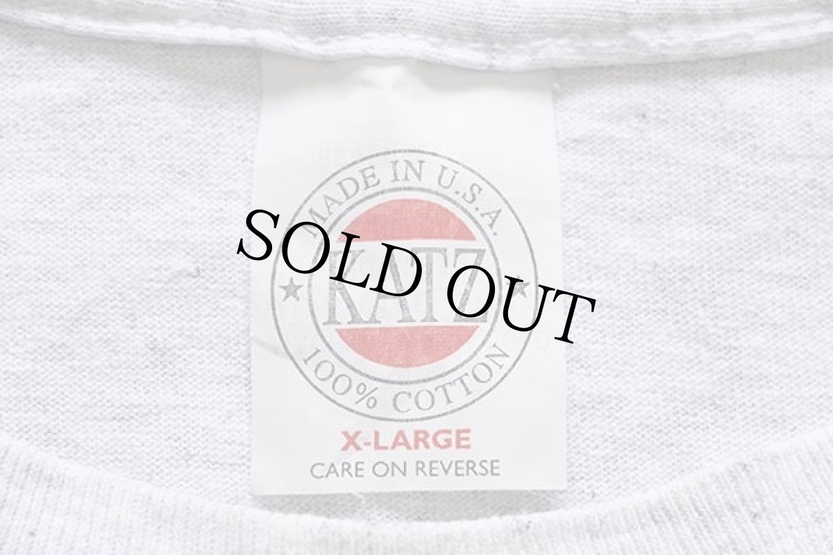 画像4: 90s USA製 Ringling Bros. and Barnum&Bailey Circus サーカス ゾウ アート コットンTシャツ 杢ライトグレー XL (4)