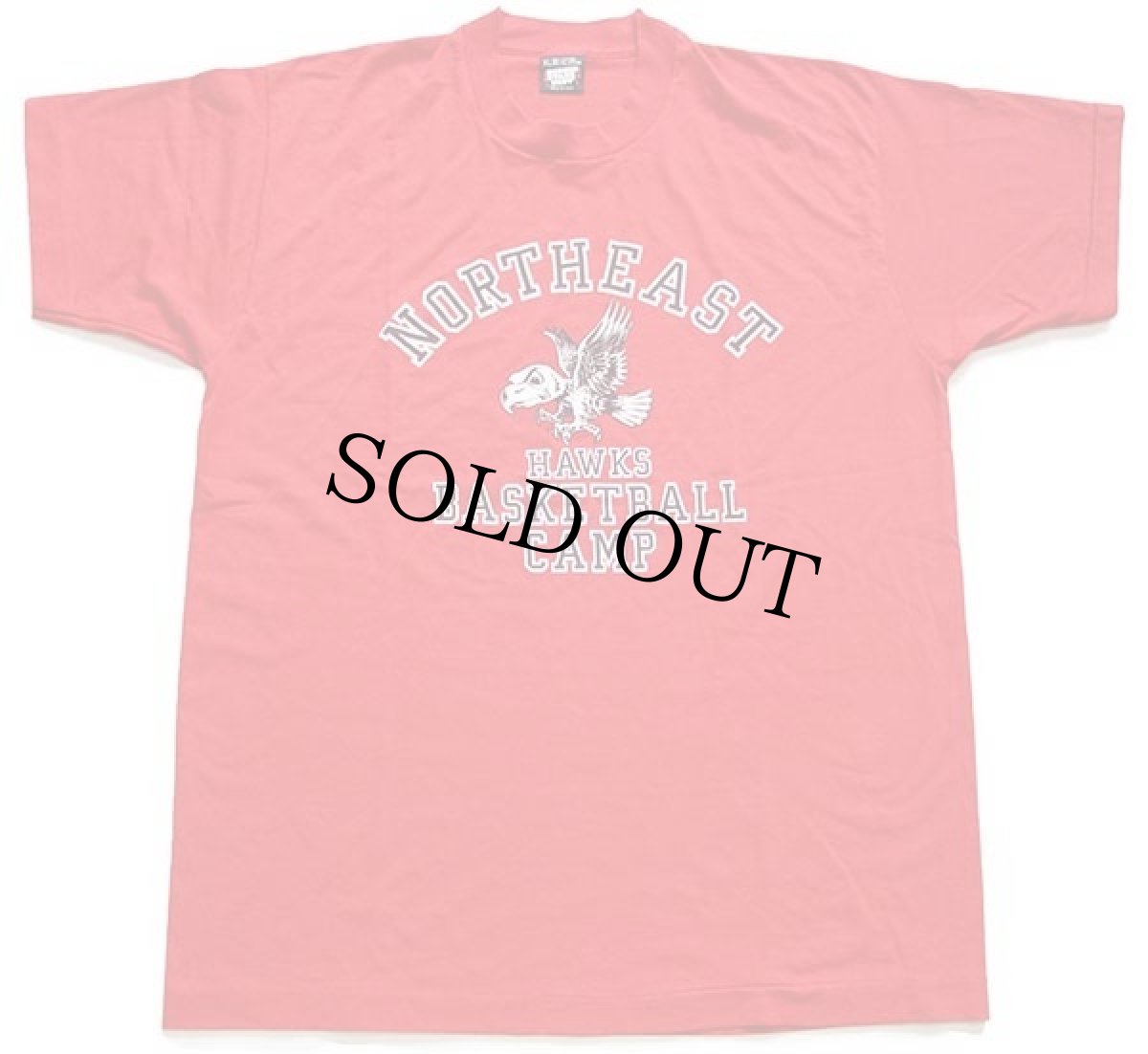 画像2: デッドストック★90s USA製 NORTHEAST HAWKS BASKETBALL CAMP Tシャツ 赤 XL (2)