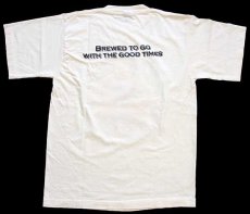 画像3: ケニア製 TUSKER EXPORT ゾウ 両面プリント コットンTシャツ 生成り M (3)