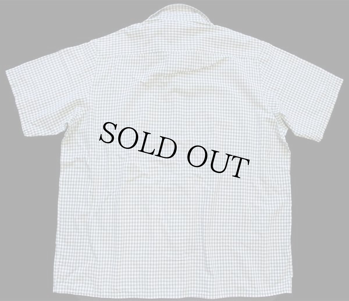 画像2: 90s Alphorn ギンガムチェック チロリアン オックスフォード コットンシャツ 薄緑×白 (2)