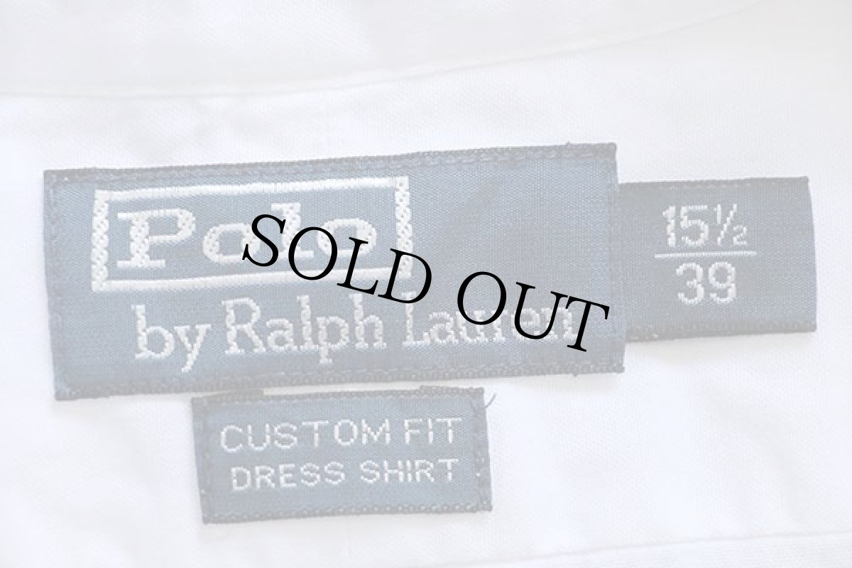 画像4: ポロ ラルフローレン ワンポイント ボタンダウン 半袖 コットンシャツ 白 15.5 (4)