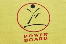 画像5: 90s USA製 POWER BOARD コットンTシャツ 黄 XL (5)