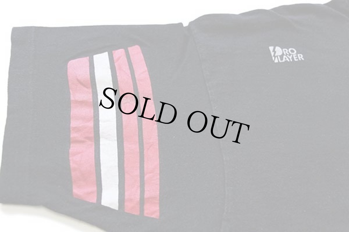 画像6: 90s USA製 PRO PLAYER NBC SPORTS ビッグロゴ 両面プリント コットンTシャツ 黒 XL (6)