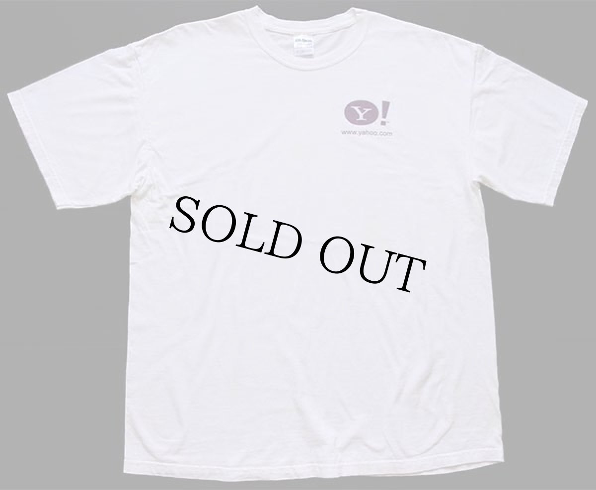 画像2: Yahoo! ヤフー ロゴ コットンTシャツ 白 XL (2)
