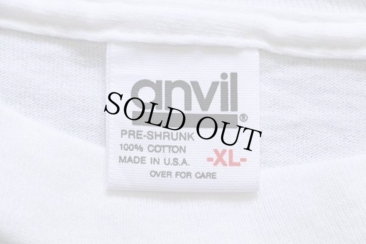 画像4: 90s USA製 BURLINGTON AIR EXPRESS ロゴ コットンTシャツ 白 XL (4)