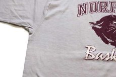 画像6: デッドストック★80s USA製 NORFOLK Basketball Tシャツ グレー XL (6)