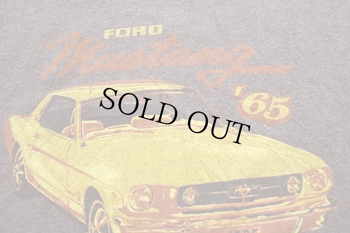 画像5: 90s USA製 FORDフォード Mustang 65 リンガーTシャツ 杢ブラウン×焦げ茶 XL (5)
