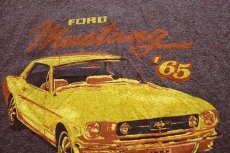 画像5: 90s USA製 FORDフォード Mustang 65 リンガーTシャツ 杢ブラウン×焦げ茶 XL (5)