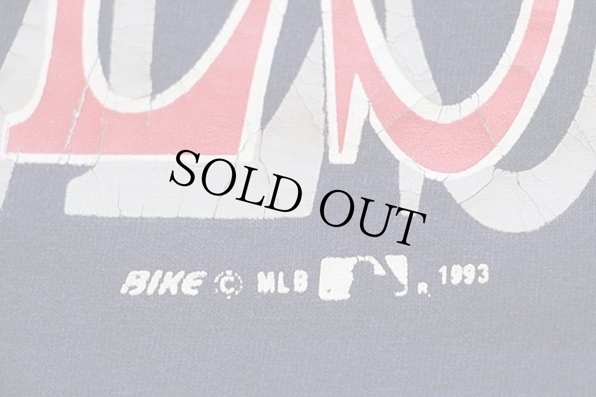 画像5: 90s USA製 MLB NEW YORK YANKEES ニューヨーク ヤンキース コットンTシャツ ナス紺 L (5)