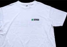 画像3: 90s USA製 BURLINGTON AIR EXPRESS ロゴ コットンTシャツ 白 XL (3)