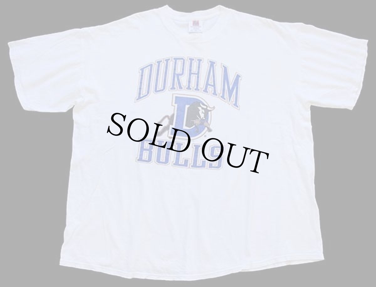 画像2: 90s USA製 DURHAM BULLS コットンTシャツ 白 XXL★特大 (2)
