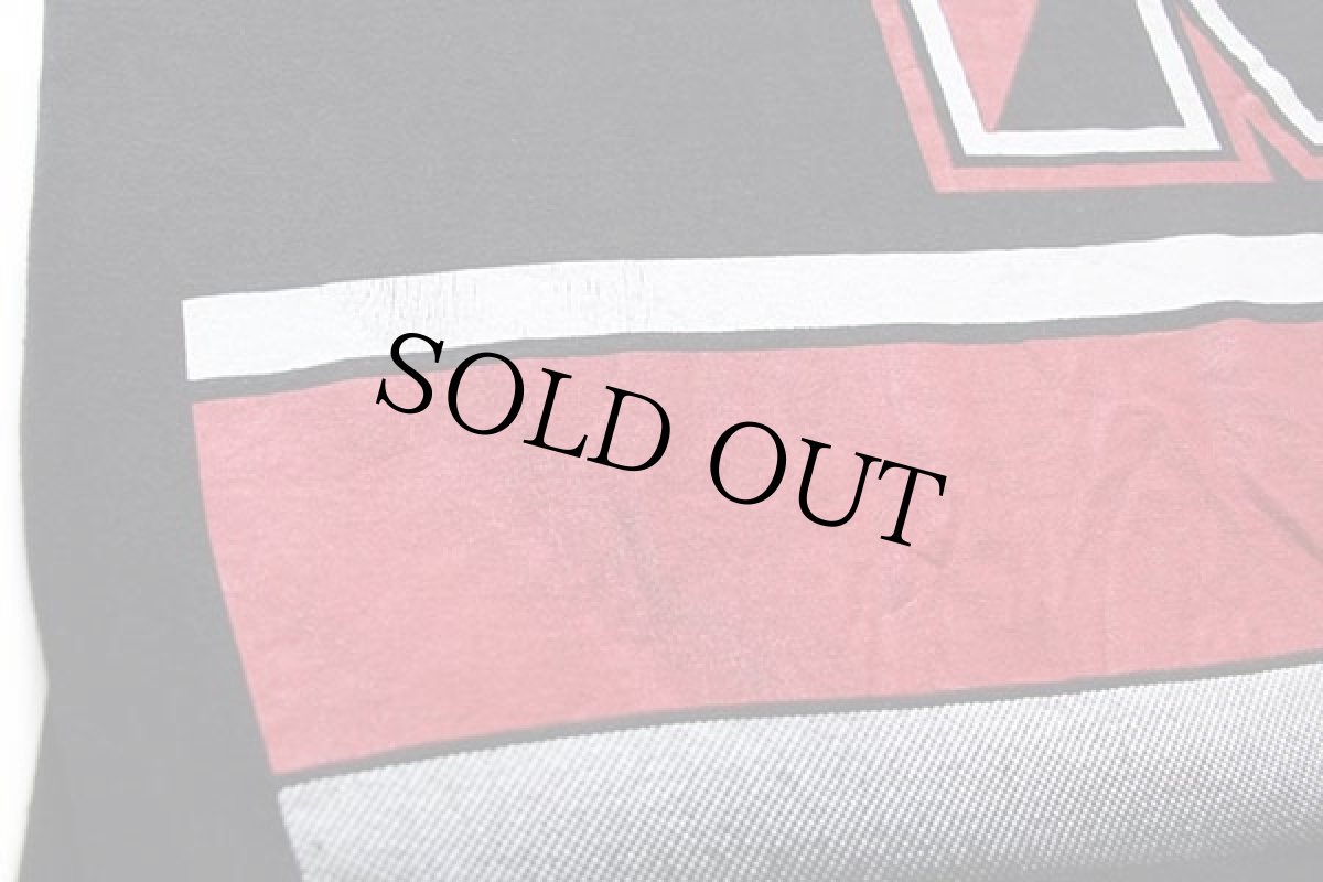 画像5: 90s USA製 PRO PLAYER NBC SPORTS ビッグロゴ 両面プリント コットンTシャツ 黒 XL (5)