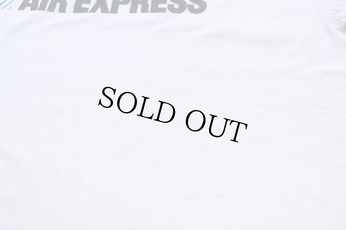 画像5: 90s USA製 BURLINGTON AIR EXPRESS ロゴ コットンTシャツ 白 XL (5)