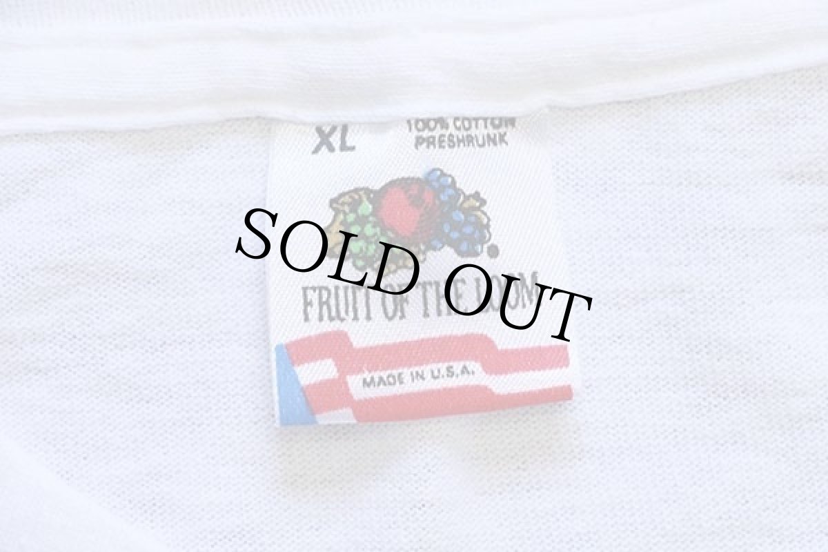 画像4: 80s USA製 The Party's Over! BEAT BAMA 両面プリント コットンTシャツ 白 XL (4)