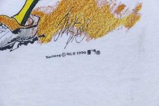 画像6: 90s USA製 MLB OAKLAND ATHLETICS コットンTシャツ 白 XL (6)