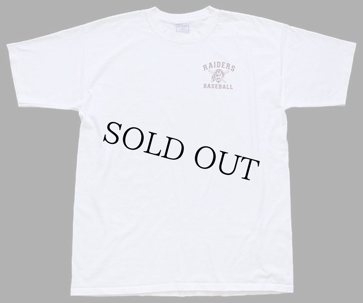 画像2: 90s RAIDERS BASEBALL 海賊 コットンTシャツ 白 XL (2)