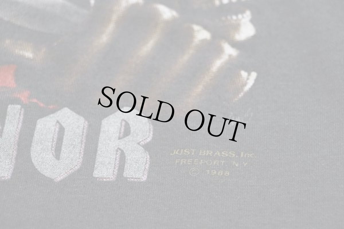 画像5: 80s USA製 3D EMBLEM DEATH BEFORE DISHONOR スカル Tシャツ チャコールグレー M (5)