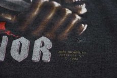 画像5: 80s USA製 3D EMBLEM DEATH BEFORE DISHONOR スカル Tシャツ チャコールグレー M (5)