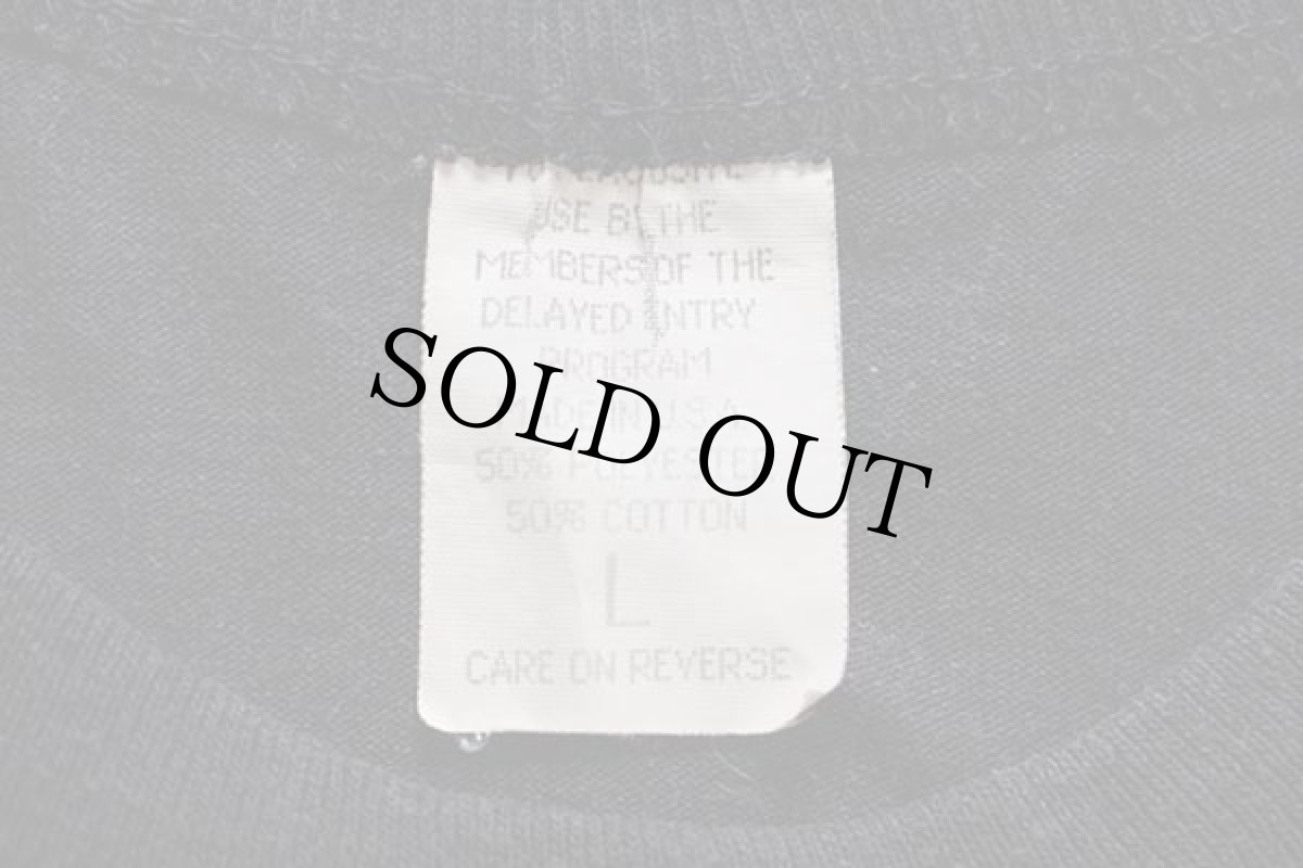 画像6: 90s USA製 ARMY FIRST JUMP ARMY SECOND JUMP COLLEGE パラシュート 両面プリント Tシャツ 黒 L (6)